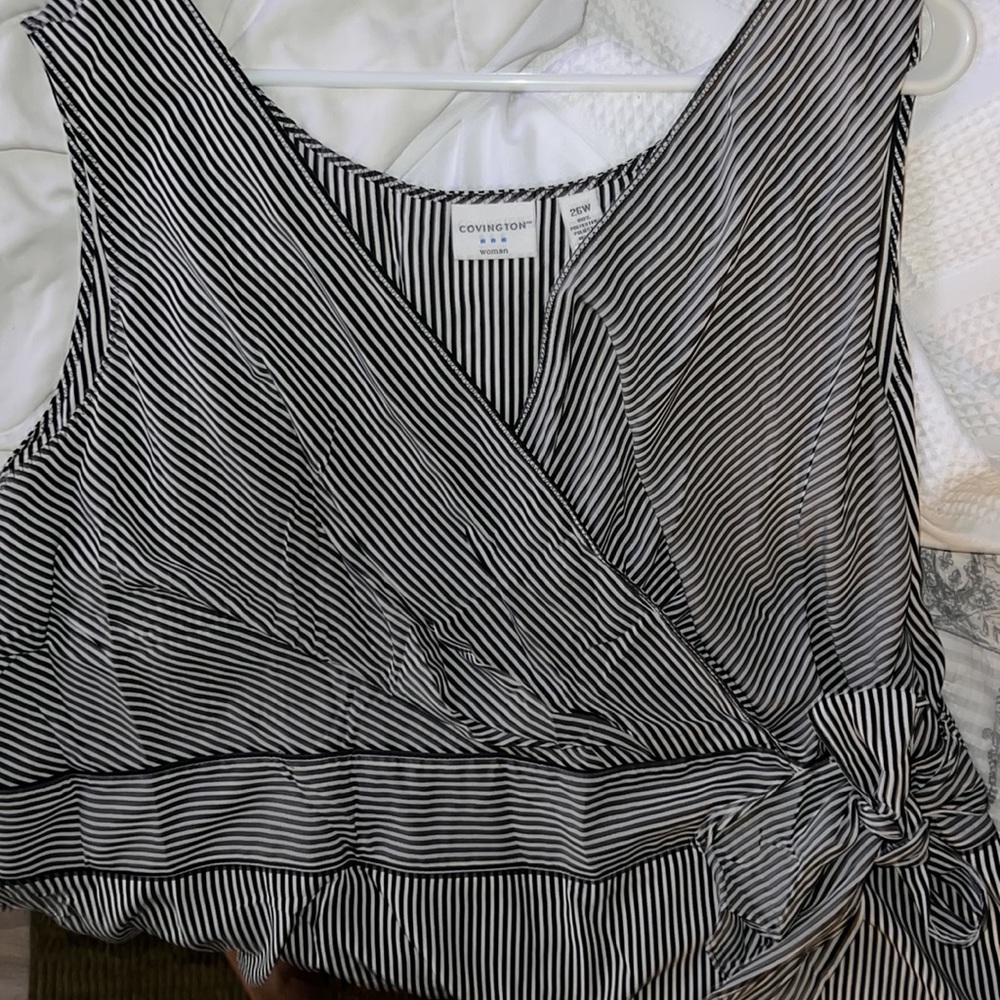 Covington striped tank top